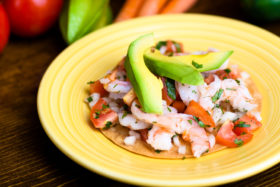 Shrimp Tostada -El Jefe Restaurant & Mexican Grill, Newark, Delaware