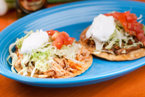 Meat Tostadas -El Jefe Restaurant & Mexican Grill,Newark, Delaware